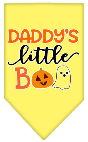 Halloween Pet and Dog Bandana Screen Printed, "Daddy's Little Boo" — view 7