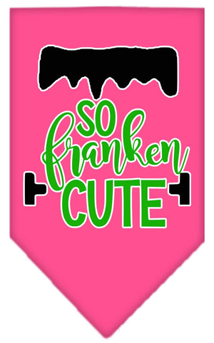 Halloween Pet and Dog Bandana Screen Printed, "So Franken Cute" — view 2