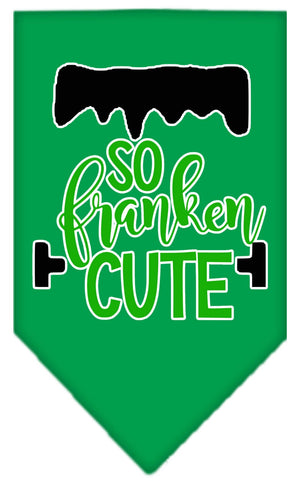 Halloween Pet and Dog Bandana Screen Printed, "So Franken Cute" — view 1
