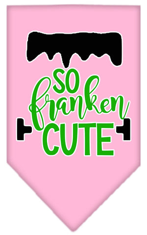Halloween Pet and Dog Bandana Screen Printed, "So Franken Cute" — view 4