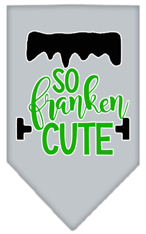 Halloween Pet and Dog Bandana Screen Printed, "So Franken Cute" — view 3