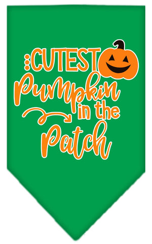 Halloween Pet and Dog Bandana Screen Printed, "Cutest Pumpkin In The Patch" — view 4
