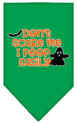 Halloween Pet and Dog Bandana, "Don't Scare Me, I Poop Easily" — view 4
