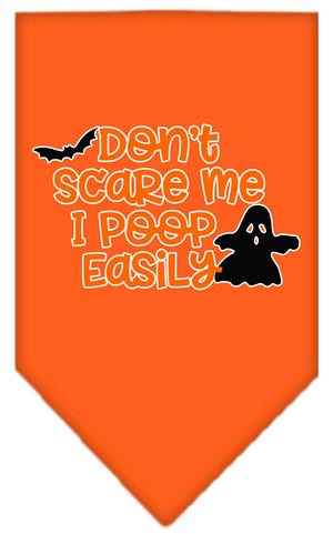 Halloween Pet and Dog Bandana, "Don't Scare Me, I Poop Easily" — view 5