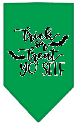 Halloween Pet and Dog Bandana Screen Printed, "Trick Or Treat Yo' Self" — view 2