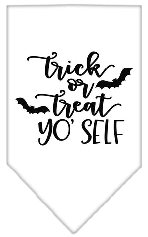 Halloween Pet and Dog Bandana Screen Printed, "Trick Or Treat Yo' Self" — view 7