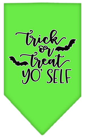 Halloween Pet and Dog Bandana Screen Printed, "Trick Or Treat Yo' Self" — view 4