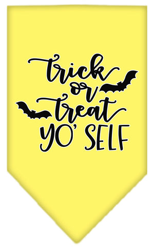 Halloween Pet and Dog Bandana Screen Printed, "Trick Or Treat Yo' Self" — view 5