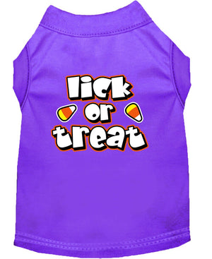 Halloween Pet Dog & Cat Shirt Screen Printed, "Lick or Treat" — view 5
