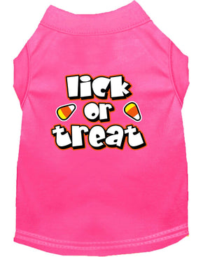 Halloween Pet Dog & Cat Shirt Screen Printed, "Lick or Treat" — view 7