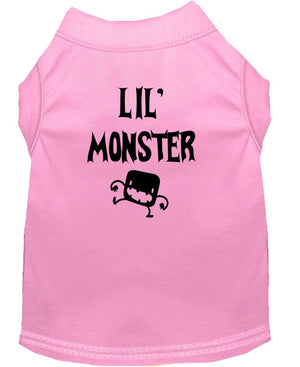 Halloween Pet Dog & Cat Shirt Screen Printed, "Lil Monster" — view 2