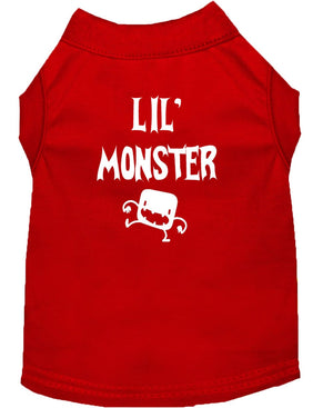 Halloween Pet Dog & Cat Shirt Screen Printed, "Lil Monster" — view 4