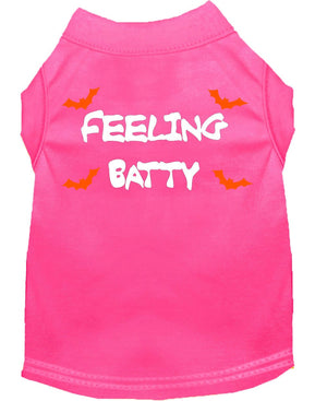 Halloween Pet Dog & Cat Shirt Screen Printed, "Feeling Batty" — view 3