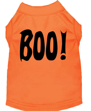 Halloween Pet Dog & Cat Shirt Screen Printed, "Boo!" — view 1