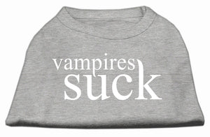 Halloween Pet Dog & Cat Shirt Screen Printed, "Vampires Suck" — view 6