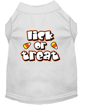 Halloween Pet Dog & Cat Shirt Screen Printed, "Lick or Treat" — view 2