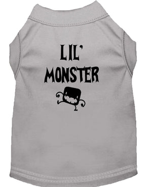 Halloween Pet Dog & Cat Shirt Screen Printed, "Lil Monster" — view 8