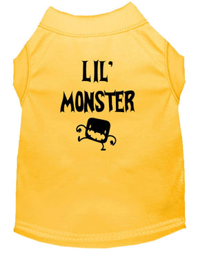 Halloween Pet Dog & Cat Shirt Screen Printed, "Lil Monster" — view 5