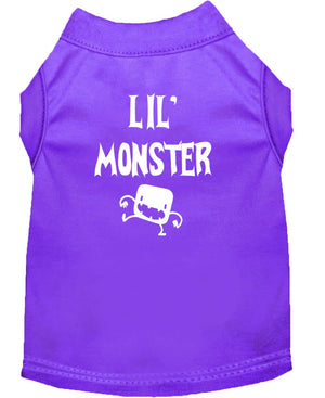 Halloween Pet Dog & Cat Shirt Screen Printed, "Lil Monster" — view 3