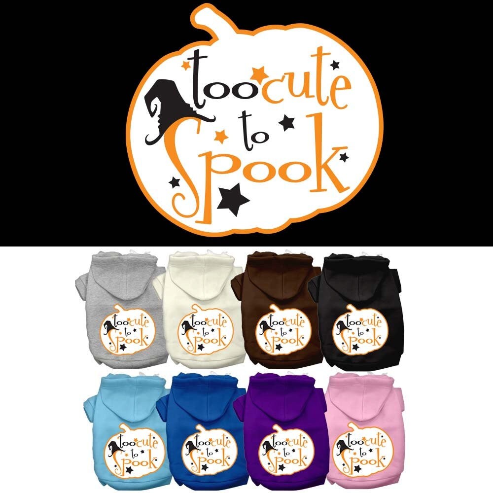Halloween Pet Hoodie "Too Cute To Spook"