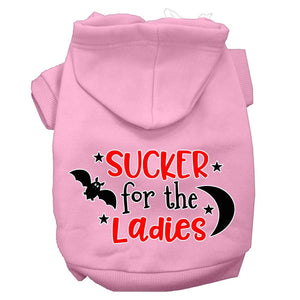 Halloween Pet Hoodie Screen Printed, "Sucker For The Ladies" — view 8