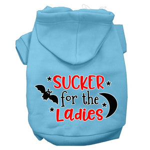 Halloween Pet Hoodie Screen Printed, "Sucker For The Ladies" — view 9