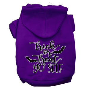 Halloween Pet Hoodie Screen Printed, "Trick Or Treat Yo' Self" — view 6