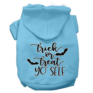 Halloween Pet Hoodie Screen Printed, "Trick Or Treat Yo' Self" — view 7