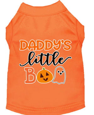 Halloween Pet Dog & Cat Shirt Screen Printed, "Daddy's Little Boo" — view 2