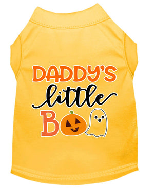 Halloween Pet Dog & Cat Shirt Screen Printed, "Daddy's Little Boo" — view 8