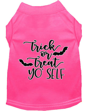 Halloween Pet Dog & Cat Shirt Screen Printed, "Trick Or Treat Yo' Self" — view 6