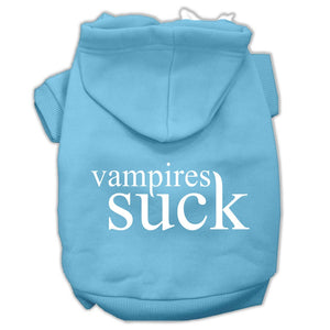 Halloween Pet Hoodie Screen Printed, "Vampires Suck" — view 9