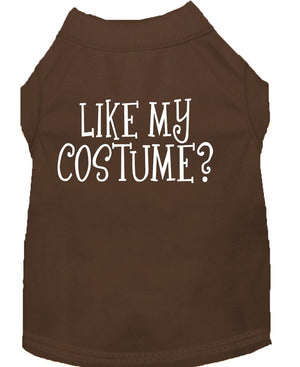Halloween Pet Dog & Cat Shirt Screen Printed, "Like My Costume?" — view 2
