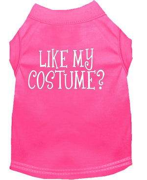 Halloween Pet Dog & Cat Shirt Screen Printed, "Like My Costume?" — view 1