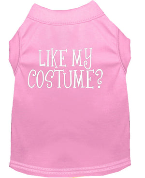 Halloween Pet Dog & Cat Shirt Screen Printed, "Like My Costume?" — view 5