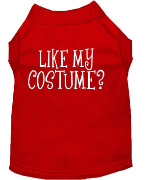 Halloween Pet Dog & Cat Shirt Screen Printed, "Like My Costume?" — view 8
