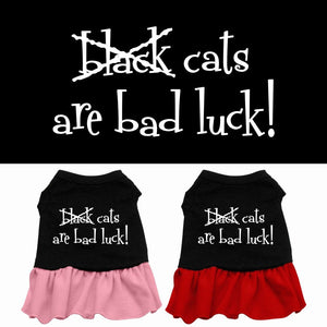 Halloween Pet Dress "Black Cats Are Bad Luck" — view 1