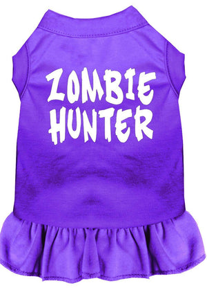 Halloween Pet Dog & Cat Dress Screen Printed, "Zombie Hunter" — view 4