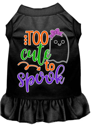 Halloween Pet Dog & Cat Dress, "Too Cute To Spook - Girly Ghost" — view 9