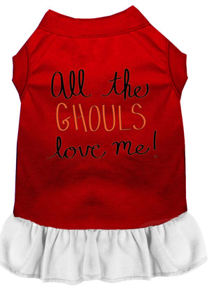 Halloween Pet Dress "All The Ghouls Love Me" — view 6