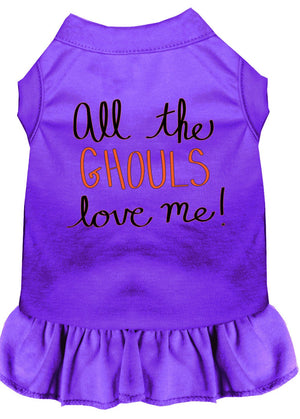 Halloween Pet Dress "All The Ghouls Love Me" — view 1