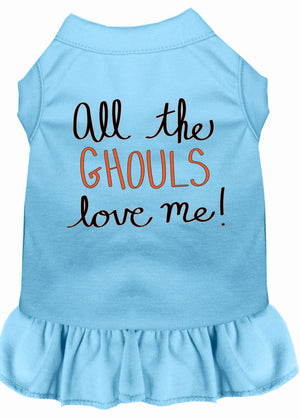 Halloween Pet Dress "All The Ghouls Love Me" — view 9