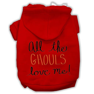 Halloween Pet Hoodie "All The Ghouls Love Me" — view 7