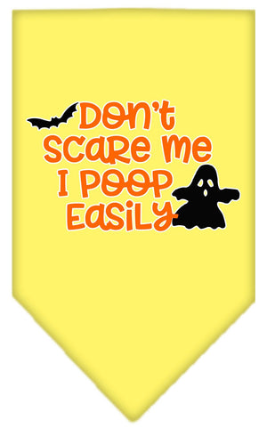 Halloween Pet and Dog Bandana, "Don't Scare Me, I Poop Easily" — view 7