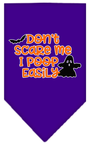 Halloween Pet and Dog Bandana, "Don't Scare Me, I Poop Easily" — view 9