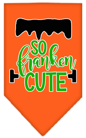 Halloween Pet and Dog Bandana Screen Printed, "So Franken Cute" — view 9