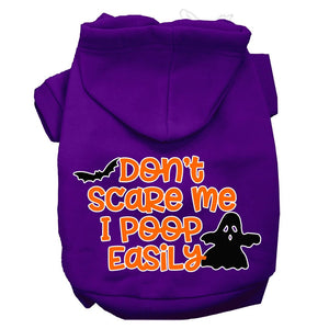 Halloween Pet Hoodie "Don't Scare Me, I Poop Easily" — view 9