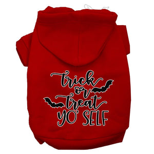 Halloween Pet Hoodie Screen Printed, "Trick Or Treat Yo' Self" — view 9