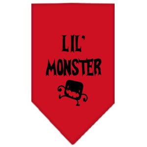 Halloween Pet and Dog Bandana Screen Printed, "Lil Monster" — view 5