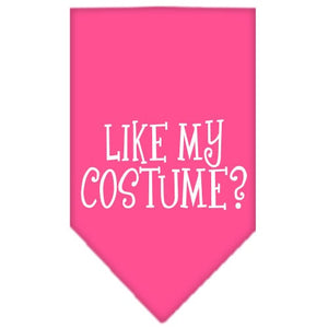 Halloween Pet and Dog Bandana Screen Printed, "Like My Costume?" — view 1